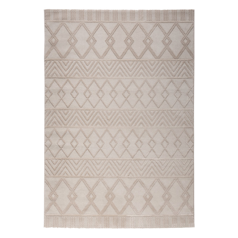 Sehrazat PREMIUM LUXURY COLLECTIE - Modern designtapijt serie 6200 beige met 3D-effect