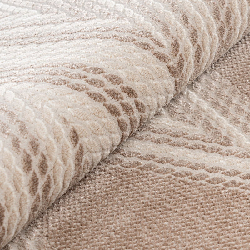 Sehrazat PREMIUM LUXURY COLLECTION - Modern designer carpet series 6500 beige with 3D effect