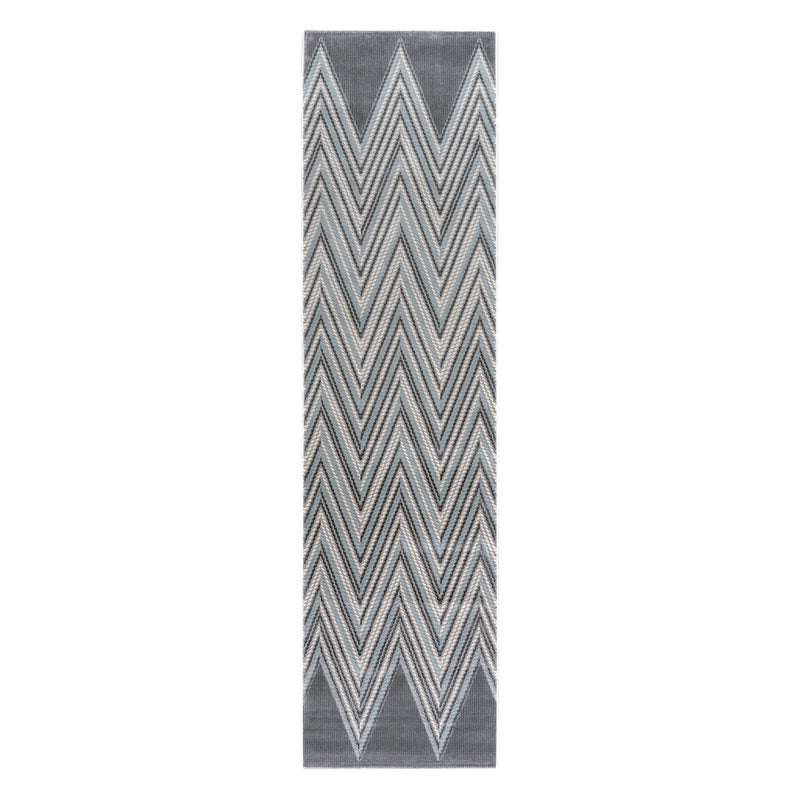 Sehrazat PREMIUM LUXURY COLLECTION - Moderner Designer Teppich Serie 6500 Grey Blue Grey mit 3D-Effekt