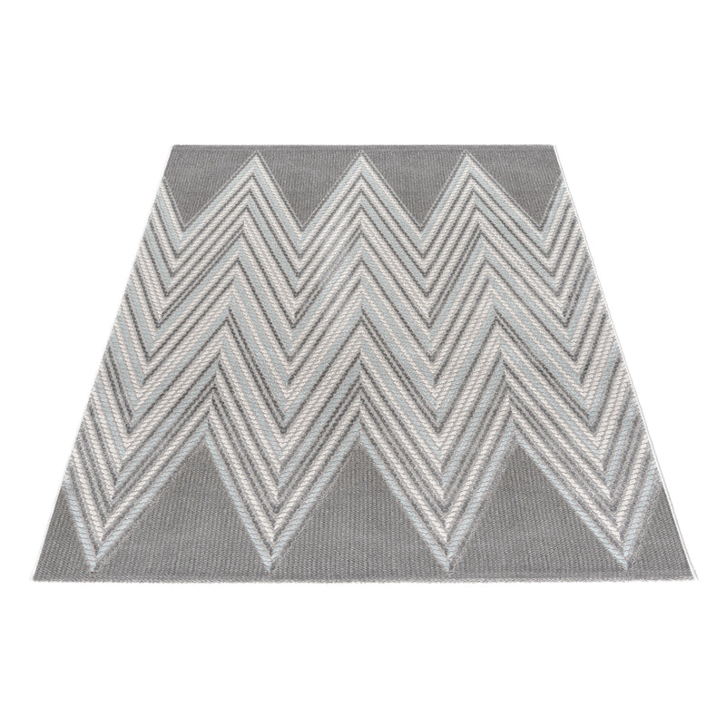 Sehrazat PREMIUM LUXURY COLLECTION - Moderner Designer Teppich Serie 6500 Grey Blue Grey mit 3D-Effekt