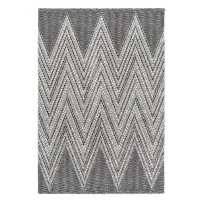 Sehrazat PREMIUM LUXURY COLLECTION - Moderner Designer Teppich Serie 6500 Grey Blue Grey mit 3D-Effekt