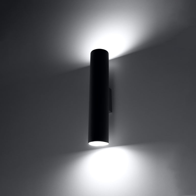 LAGOS 2 wandlamp zwart