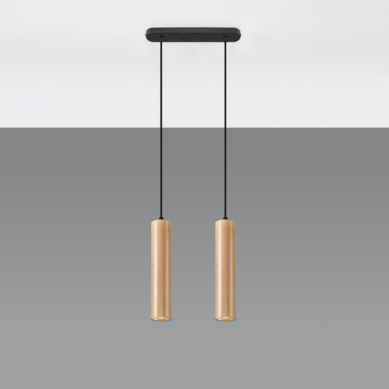 LINO 2 hanging light made of wood