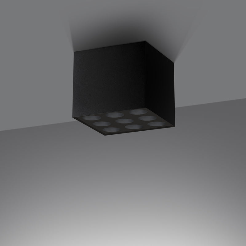 Plafondlamp OZZY zwart LED