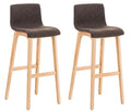 Set of 2 bar stools Hoover fabric Natura