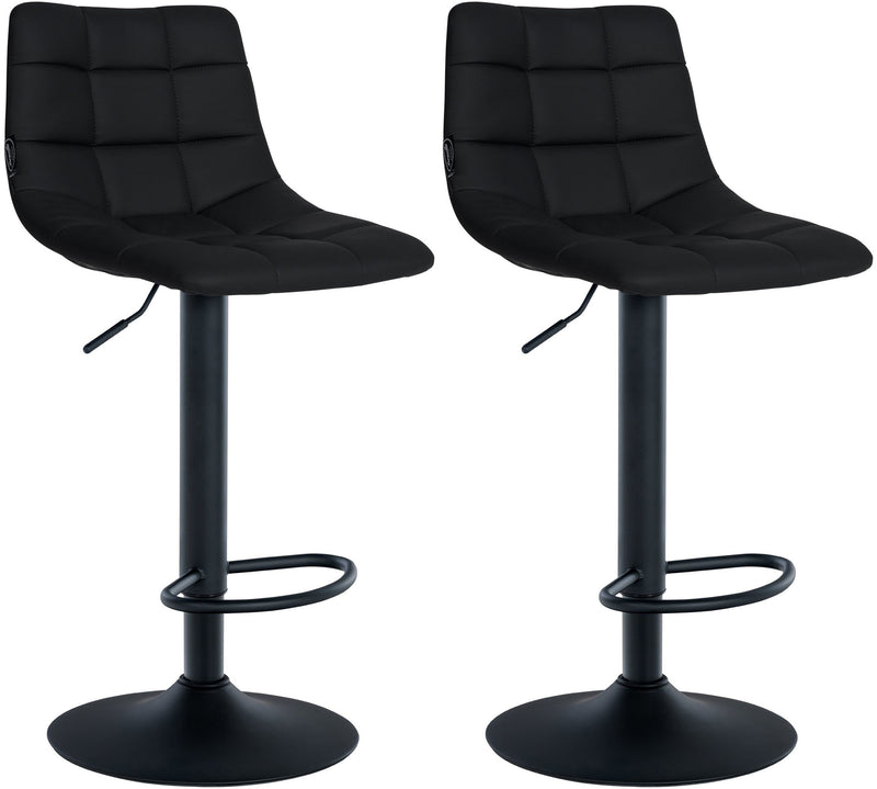Set of 2 bar stools Jerry faux leather