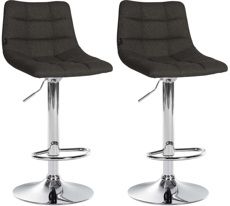 Set of 2 bar stools Jerry fabric