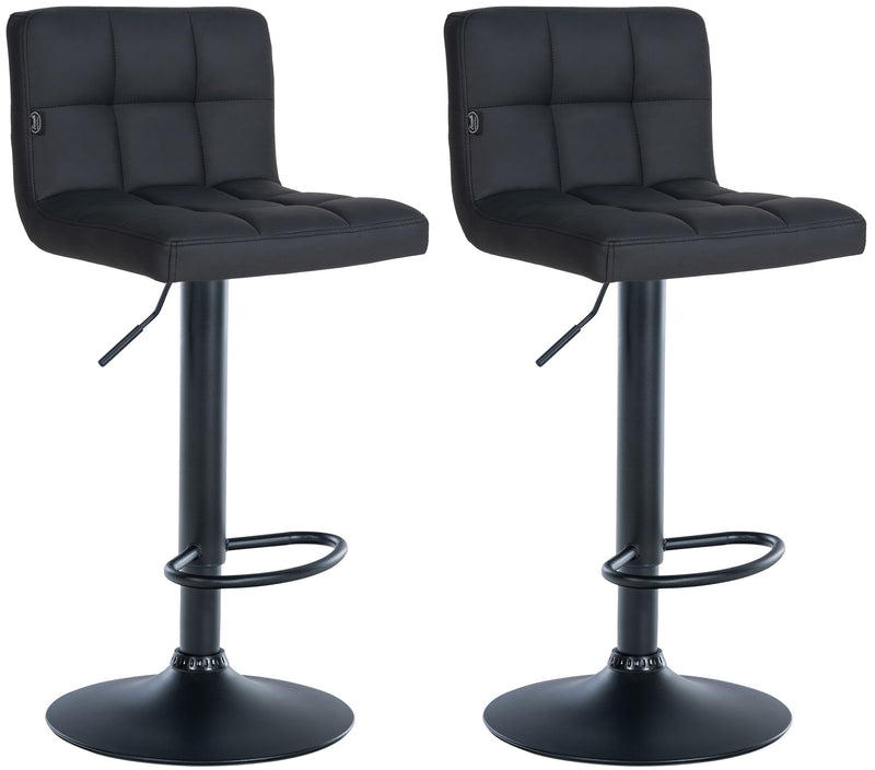 Set of 2 bar stools Feni faux leather