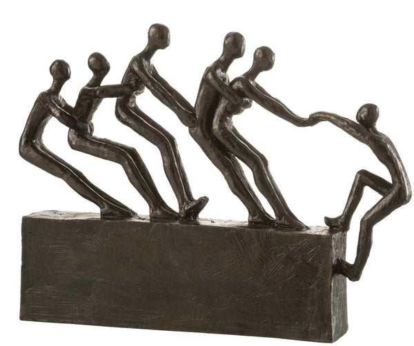 Figure sculpture "Teamwork friends stick together" gift idea decoration height 27.5cm decoration handmade