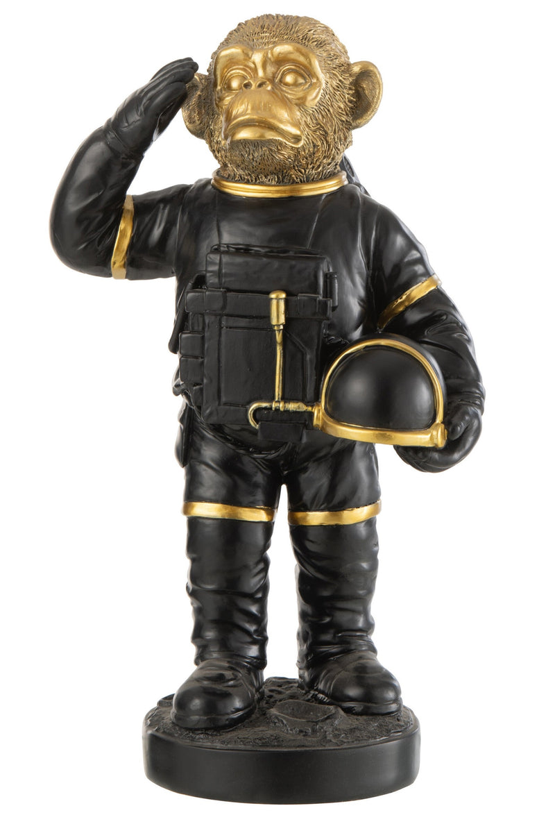 Monkey Astronaut Figuur Hoogte 32cm Handbeschilderd Premium Kwaliteit