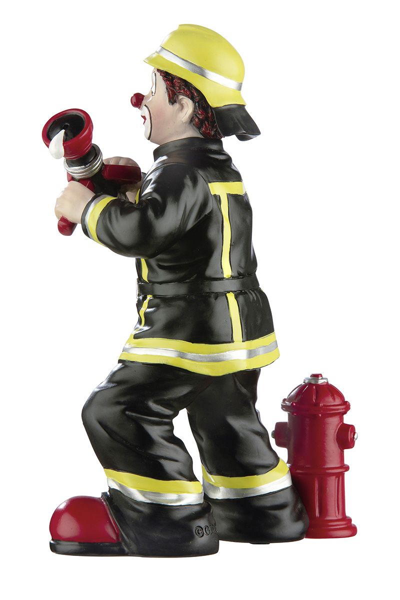 Guildeclown figuur Florian de brandweerman clown