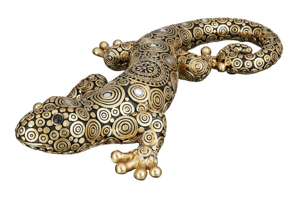 Set van 2 Polyresi Gecko Tarentola Handgemaakt Lengte 29cm