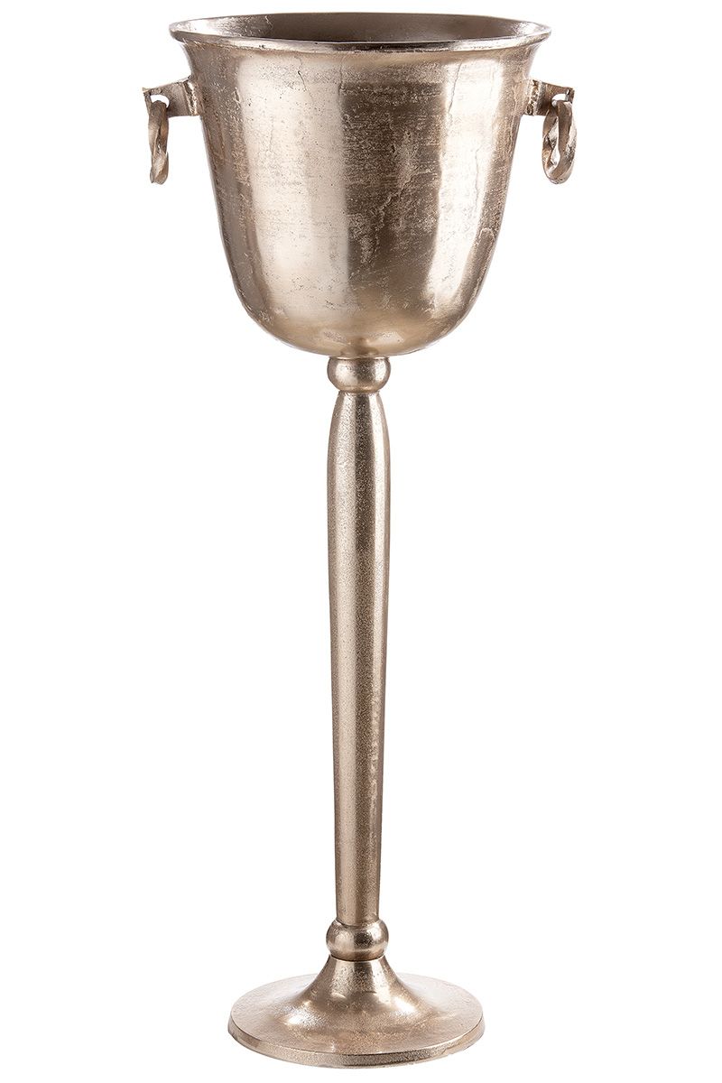 Aluminum champagne and wine cooler Nostro champagne colored