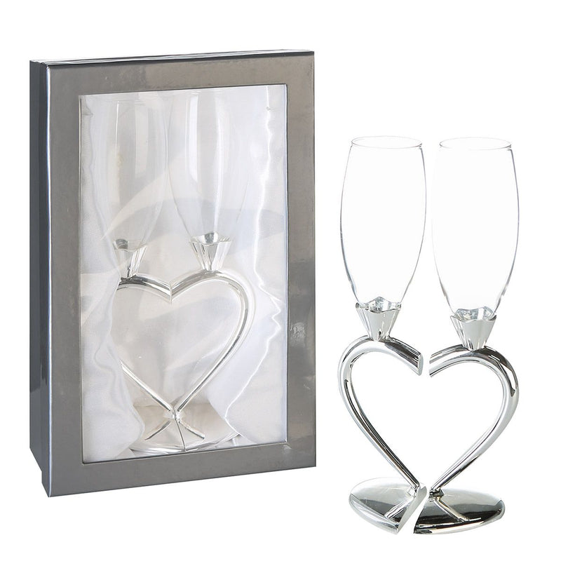 2er Set Champagnerglas Sektglas Love Valentinstag Geschenkidee
