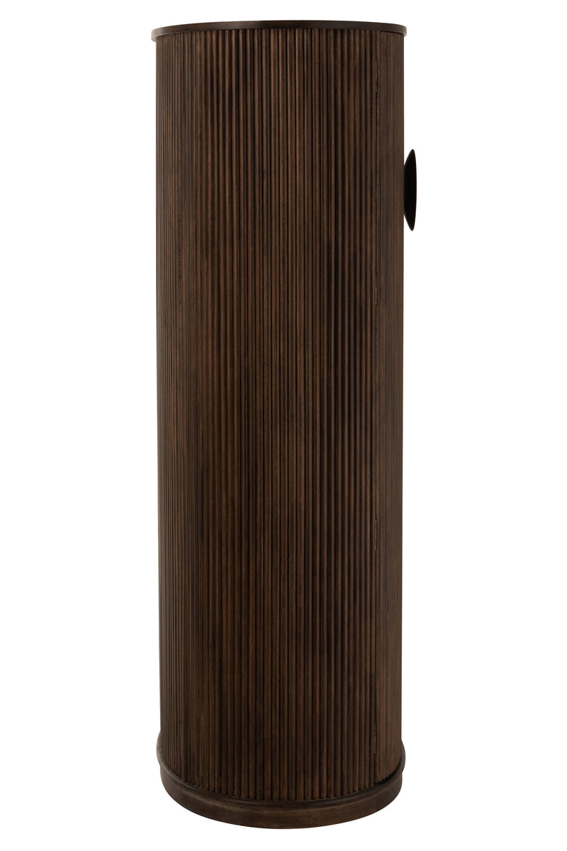 Exquisites Design und Funktionalität vereint Handgefertigter Barschrank Reyi aus Mangobaumholz