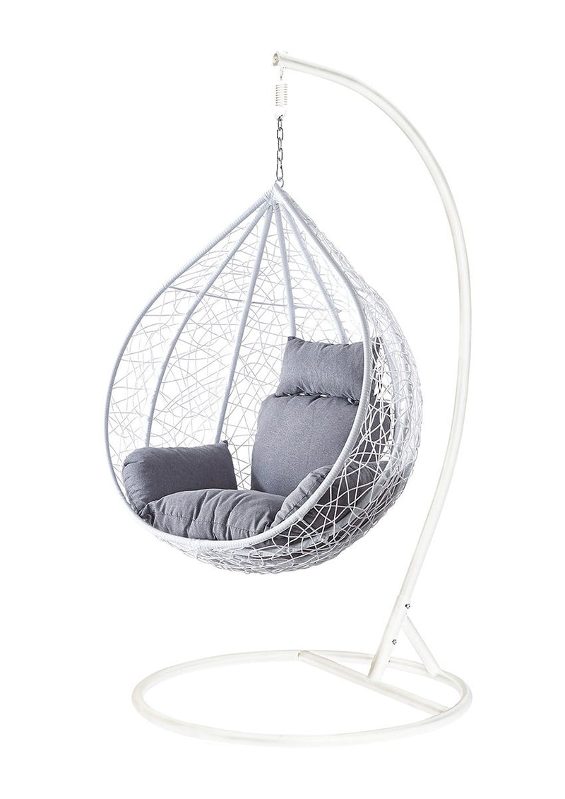White hanging chair 'Style' – metal, 130kg load capacity