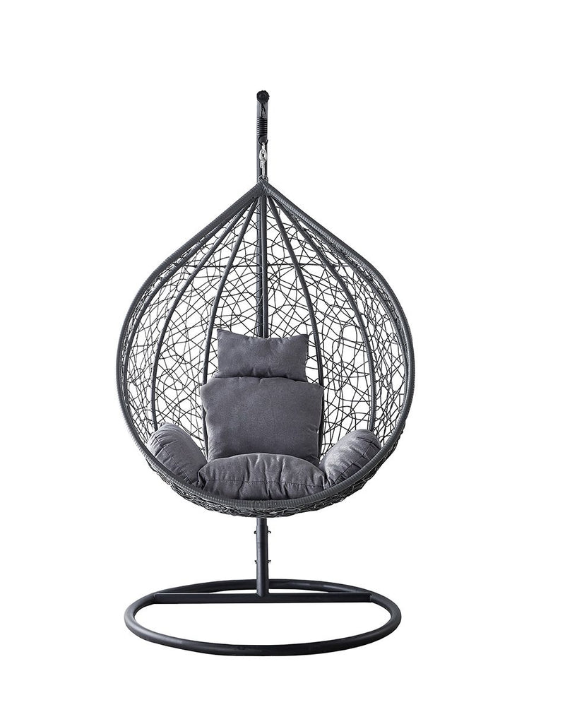 Metal Hanging Chair 'Style' – Grey, 130kg, Indoor/Outdoor