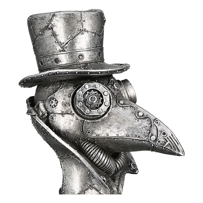 Poly sculpture Steampunk Crow height 23cm