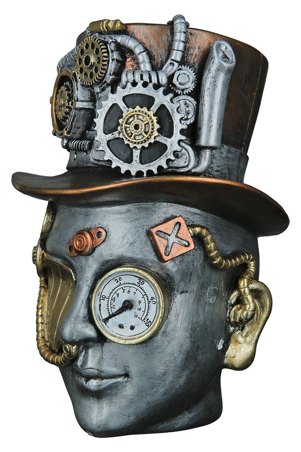 Poly sculpture Steampunk Female height 20cm