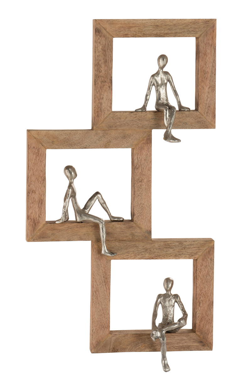Handmade Figure 3 Relax window made of mango tree and aluminum - Natural and elegant design for a relaxed atmosphere
