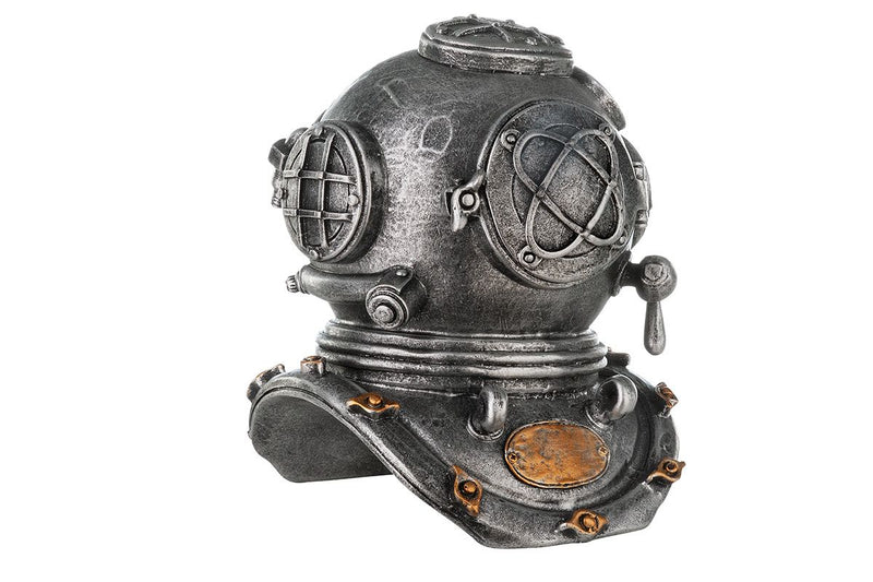 Set of 2 poly sculpture steampunk hat helmet submarine height 14cm