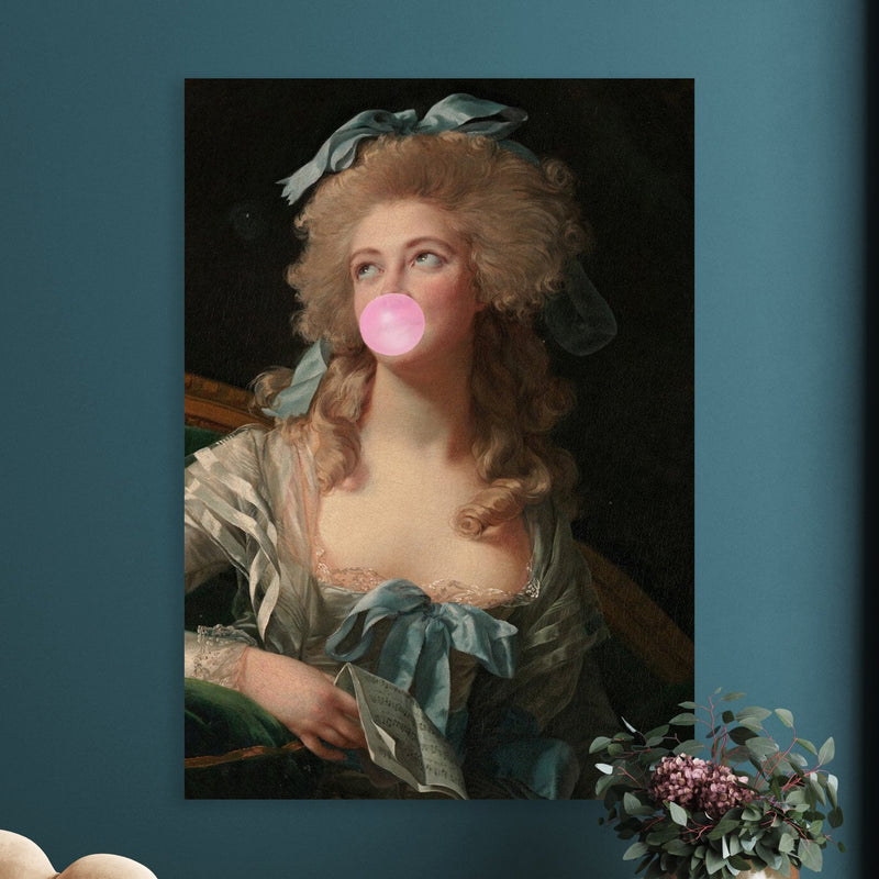 Chewing Gum Madam: Premium-Qualität Gemälde für ein Museumserlebnis zu Hause
