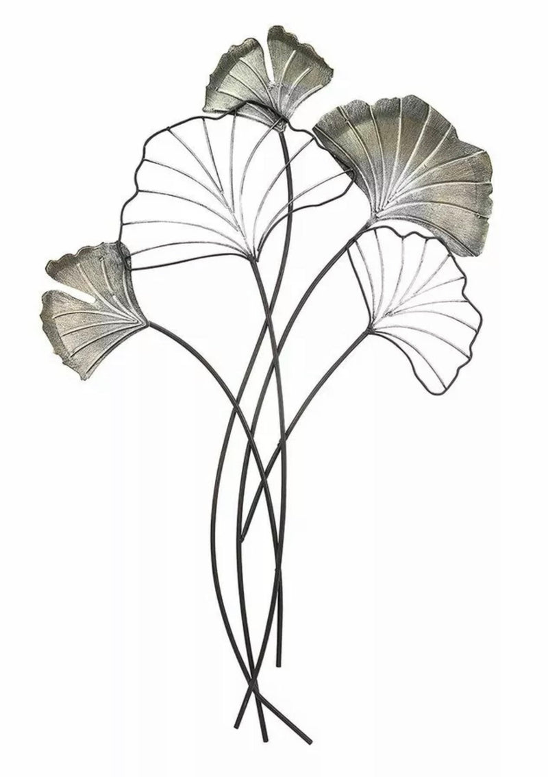Wall decoration 3D picture metal decoration metal metal picture gingko branch decoration - Give your home elegance and style