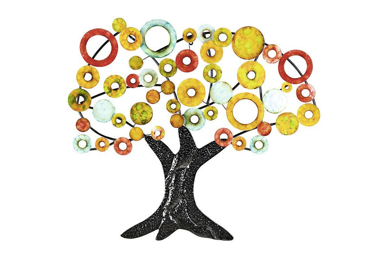Wanddecoratiebundel TREE OF LIFE 3D handgeschilderd B 90cm