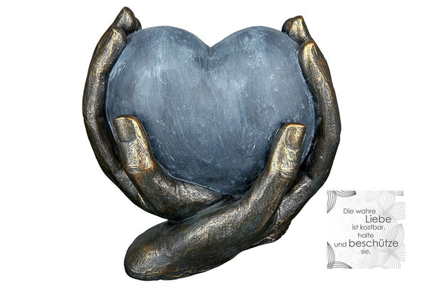Hold on to love Sculpture 'Heart in Hands' as a perfect gift for special occasions