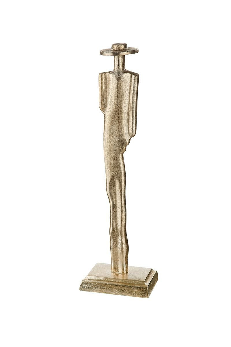 Aluminum decorative figure "Nostro" in champagne colour, various sizes, quality product from Gilde