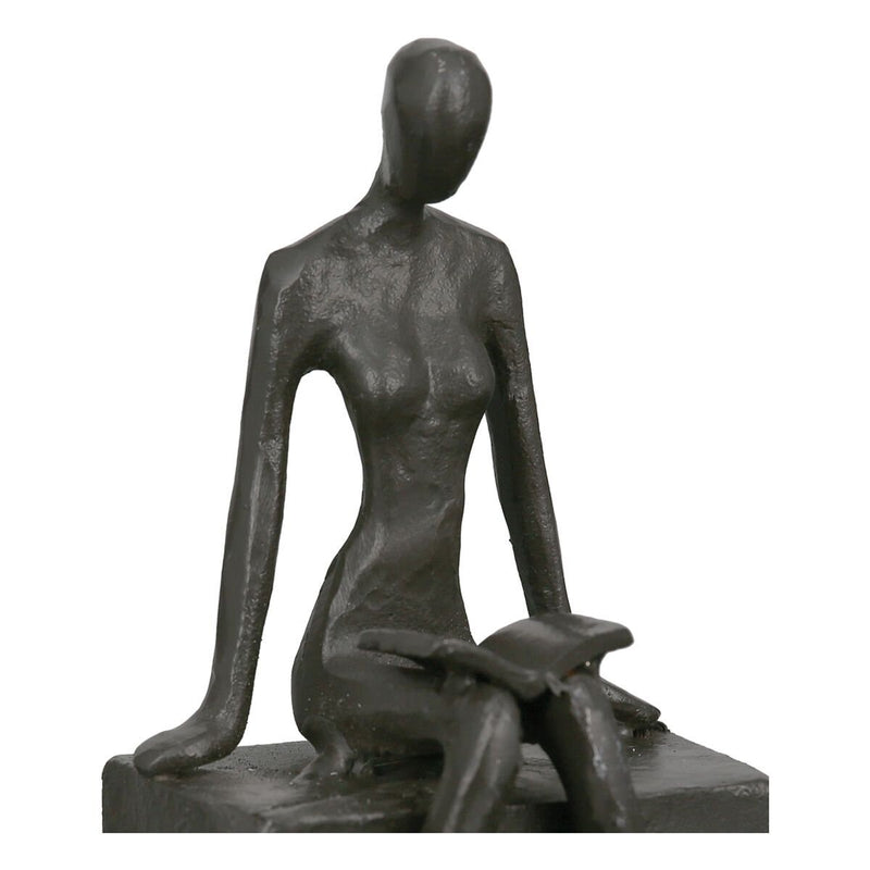 Design Skulptur Buchstützte "Readable" aus Eisen Höhe 15 cm