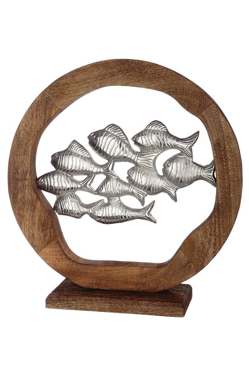 Stand decoration school of fish in a ring - captivating elegance and naturalness