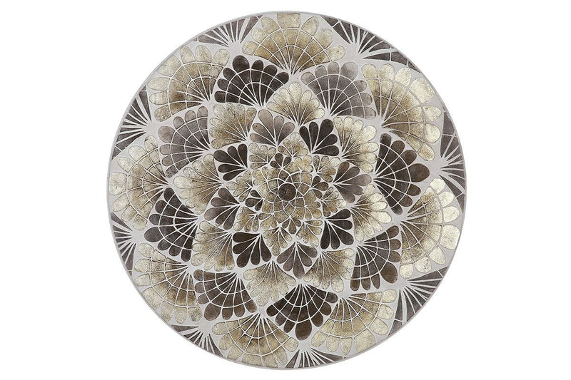 Wanddecoratie mandala rond handgeschilderd diameter 100cm