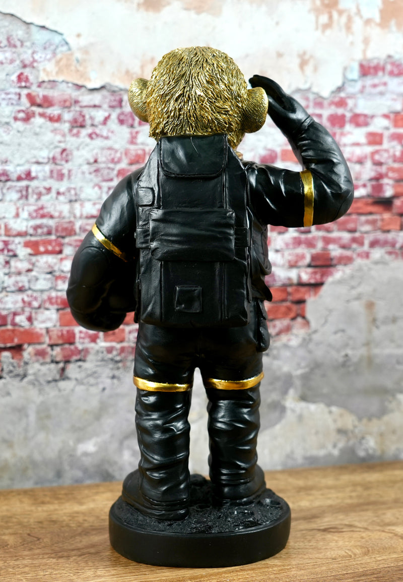 Affe Astronaut Figur Höhe 32cm Handbemalt Premium Qualität